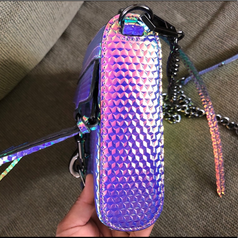 Rare NWOT Rebecca Minkoff Mac Hologram Iridescent - Picture 13 of 17